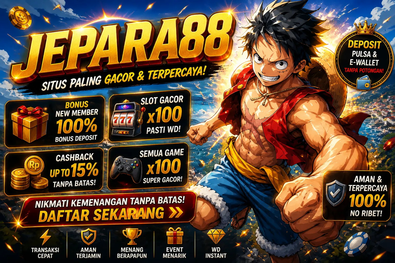 Situs Game Jepara88 Online Rajanya Bonus Gila Hari Ini Gas
